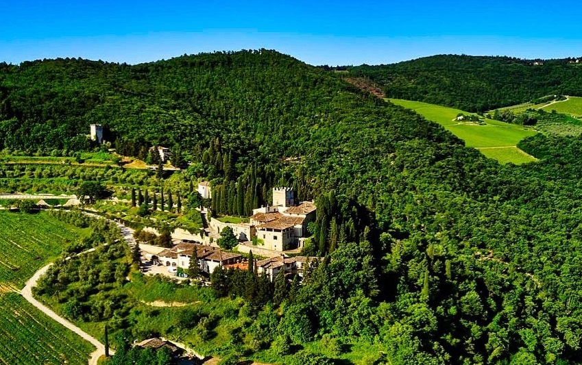 Keindahan Pertanian di Castello di Verrazzano, Italia 